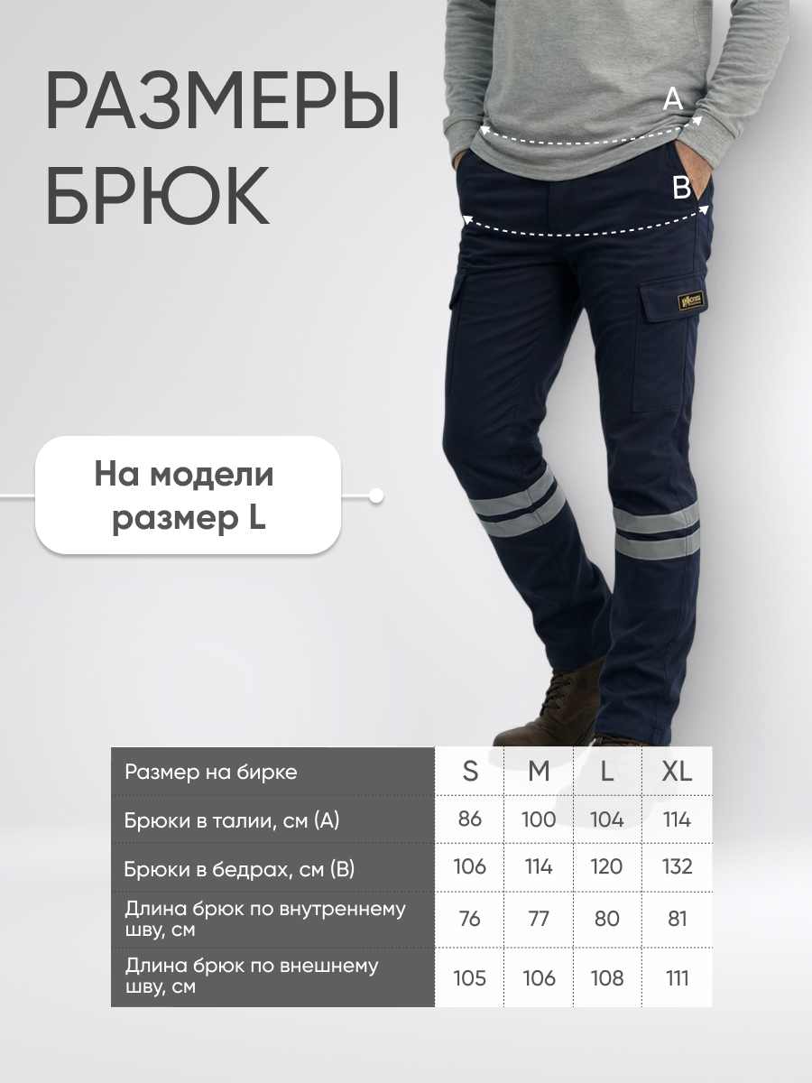 Брюки скорая помощь темно-синие XL